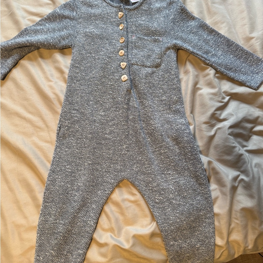 Zara Charcoal Kids One Piece Footie